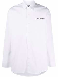 Karl Lagerfeld рубашка с длинными рукавами и логотипом