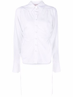 Nº21 рубашка с кулиской и вырезами