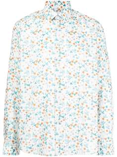 PAUL SMITH рубашка с длинными рукавами и цветочным принтом