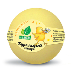 Dr.Tuttelle, Соль для ванн «Бурлящий шар», тутти-фрутти, 120 г