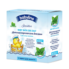 Babyline, Соль для ванн Sensitive, 1 кг