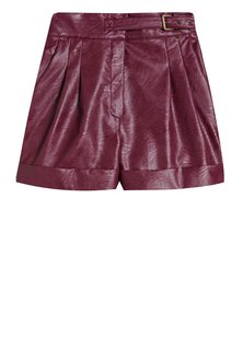 Шорты из экокожи TWINSET Milano