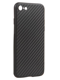 Чехол Brosco для APPLE iPhone SE 2020 Silicone Carbon Black IPSE(2020)-CARBONE-BLACK