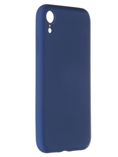 Чехол Pero для APPLE iPhone XR Liquid Silicone Blue PCLS-0003-BL ПЕРО