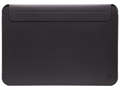 Аксессуар Чехол Wiwu для APPLE Macbook 16.2 2021 Skin New Pro 2 Leather Sleeve Grey 6936686401463