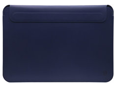 Аксессуар Чехол Wiwu для APPLE Macbook 16.2 2021 Skin New Pro 2 Leather Sleeve Blue 6936686401470