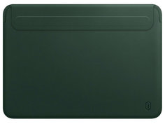 Аксессуар Чехол Wiwu для APPLE Macbook 16.2 2021 Skin New Pro 2 Leather Sleeve Green 6936686401500