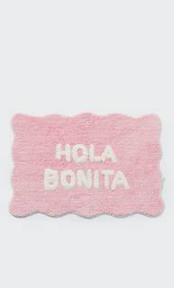 Stradivarius Ковер С Надписью Hola Bonita Пастельно-Розовый 103