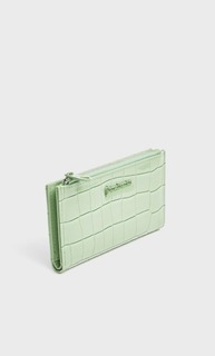 Stradivarius Лакированный Кошелек Зеленый 103