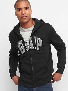 Толстовка с капюшоном и логотипом на молнии GAP