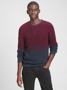 Свитер с круглым вырезом GAP