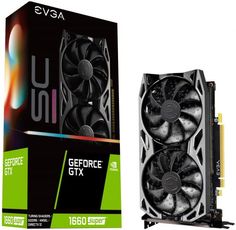 Видеокарта PCI-E EVGA GeForce GTX 1660 Super SC ULTRA GAMING 06G-P4-1068-KR 6GB GDDR6 192bit, 12nm, 1830/14000MHz, DVI, HDMI, DisplayPort, RTL