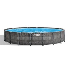 Бассейн каркасный Intex, 549х122 см, Prism Frame, 26744NP, фильтр-насос, лестница, подстилка, тент, 24311 л