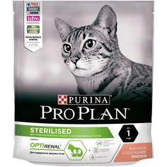 Сухой корм ProPlan для стерилизованных кошек и кастрированных котов, лосось, 400гр