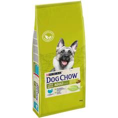 Сухой корм Dog Chow для взрослых собак крупных пород, с индейкой, 14кг