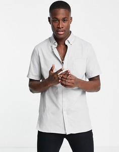 Рубашка в клетку зеленого цвета с короткими рукавами Lacoste-Зеленый цвет