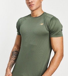 Зеленая футболка с логотипом New Balance Accelerate – эксклюзивно для ASOS-Зеленый цвет