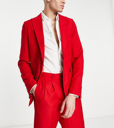 Пиджак свободного кроя с широкими лацканами Devils Advocate Tall-Красный