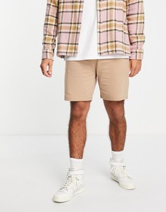 Светло-бежевые шорты с поясом на шнурке Topman-Коричневый цвет