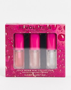 Набор из 3 мини-блесков для губ Revolution – Juicy Pout-Multi