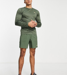 Зеленый лонгслив с логотипом New Balance Accelerate – эксклюзивно для ASOS-Зеленый цвет