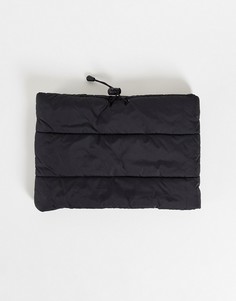 Черный шарф-снуд с мягким уплотнителем Topman-Черный цвет