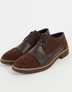 Туфли из искусственной кожи и замши на шнуровке Bolongaro Trevor-Коричневый цвет
