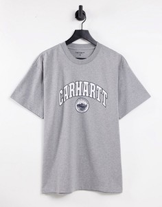 Серая футболка с надписью Carhartt WIP Berkeley-Серый