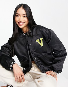 Черный атласный бомбер Vero Moda FRSH