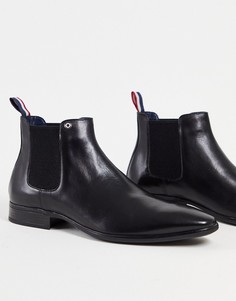 Черные кожаные ботинки челси Ben Sherman-Черный