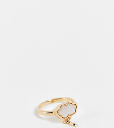 Золотистое кольцо с дизайном в виде облака Reclaimed Vintage Inspired-Золотистый