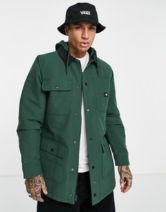 Зеленое пальто с капюшоном Vans Drill Chore-Зеленый цвет