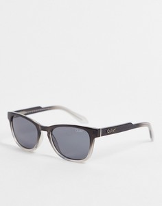 Черные солнцезащитные очки с оправой «кошачий глаз» и черными дымчатыми линзами Quay-Черный
