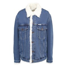 Джинсовая куртка с меховой подкладкой Forte Dei Marmi Couture