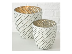 Подсвечник vigga art (2 штуки) (fratelli barri) белый 15 см.