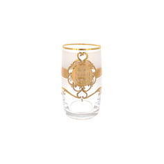Набор стаканов богемия 250мл (as crystal) золотой 6x11x6 см.