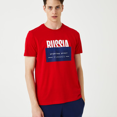 Мужская футболка Lacoste с круглым вырезом