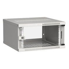 Шкаф коммутационный ITK Linea WE (LWE3-06U66-GF) настенный 6U 600x600мм пер.дв.стекл направл.под зак