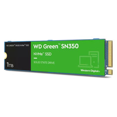 SSD накопитель WD Green SN350 WDS100T3G0C 1ТБ, M.2 2280, PCI-E x4, NVMe