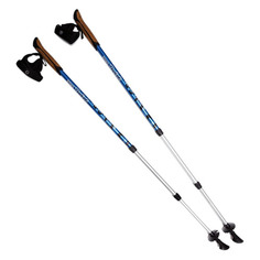 Палки для ходьбы BTrace NW Twist дл.:135см белый/cиний компл.:2шт (P0531)