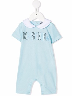 Moschino Kids комбинезон для новорожденного с логотипом