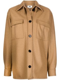 MM6 Maison Margiela куртка-рубашка с нагрудным карманом