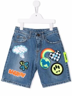 Barrow kids джинсовые шорты с нашивками