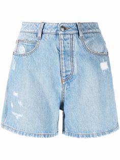 Ermanno Scervino джинсовые шорты с эффектом потертости