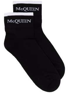Alexander McQueen комплект из двух пар носков в рубчик