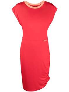 Armani Exchange платье-футболка со сборками