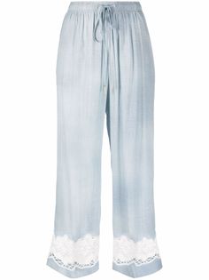 Ermanno Scervino укороченные брюки с кружевом