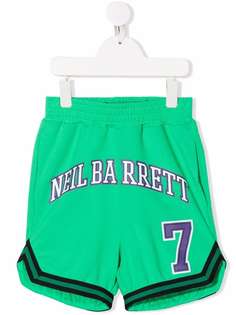 Neil Barrett Kids спортивные шорты с логотипом