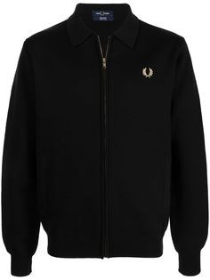 FRED PERRY кардиган на молнии с вышитым логотипом