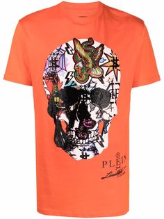 Philipp Plein футболка с принтом Skull